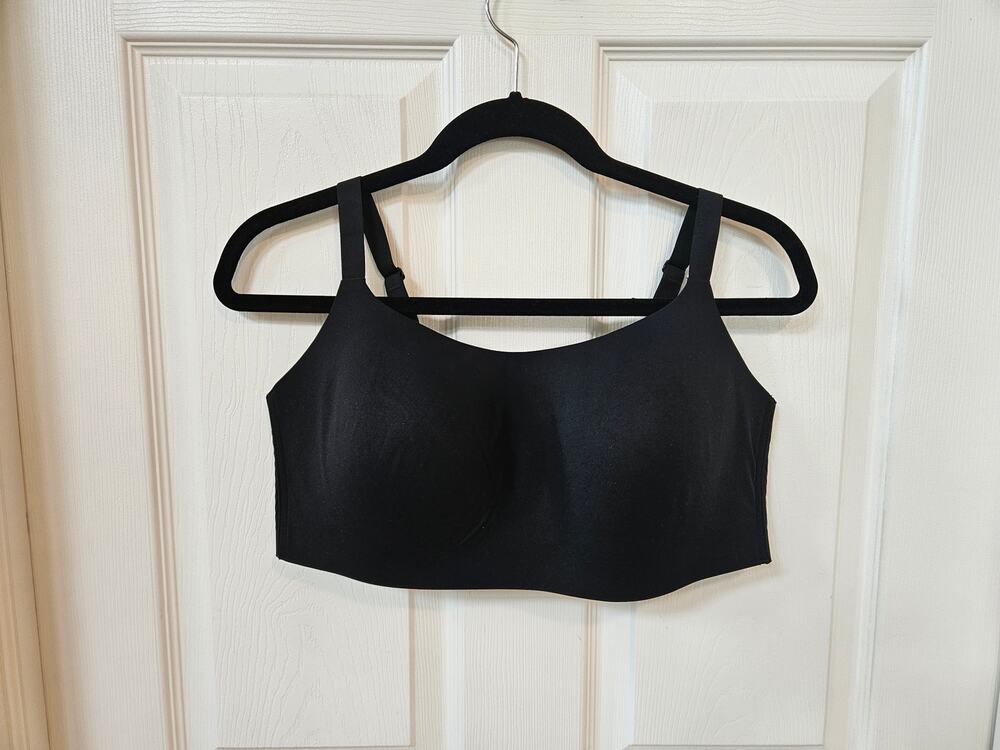 Auden Luxury Collection Bonded Micro Padded Scoop Bra Black XXL Wireless